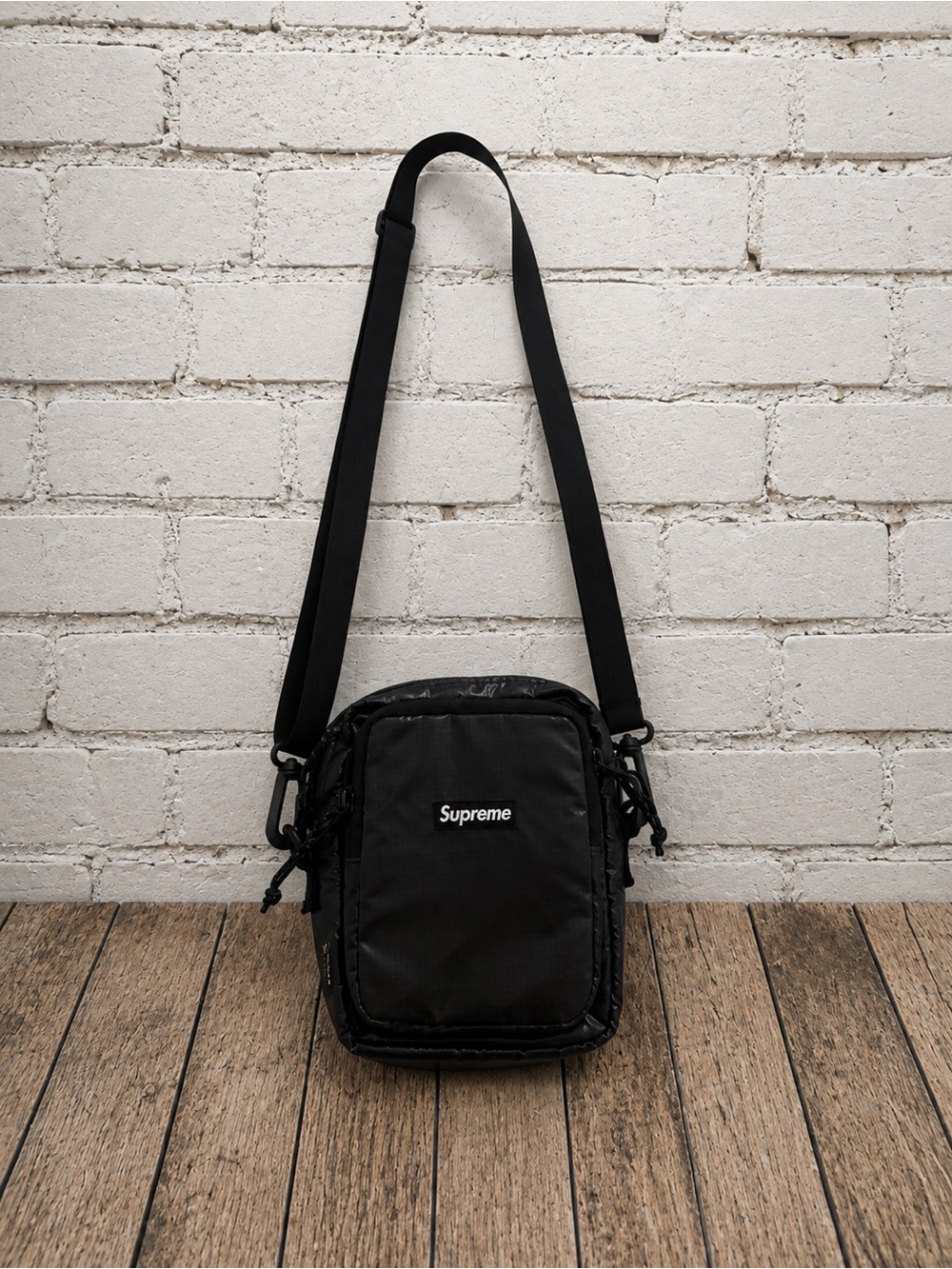 Supreme Black Compact Crossbody Bag